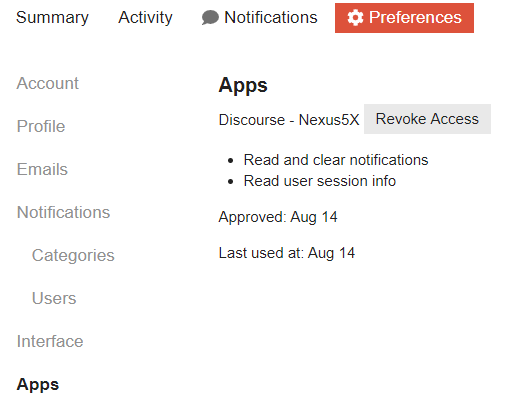 When logged in at a browser, you can revoke access for the app in Preferences.