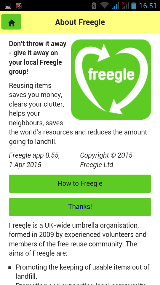 About app and about Freegle